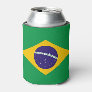 Rafraichisseur De Cannettes Can Cooler avec drapeau du Brésil