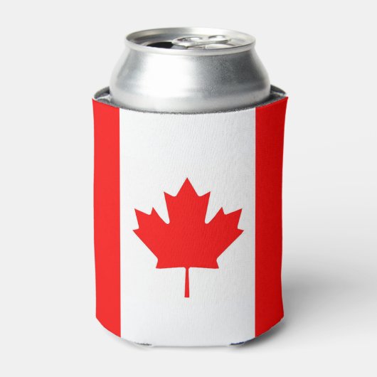 Rafraichisseur De Cannettes Can Cooler avec drapeau du Canada (Can devant)