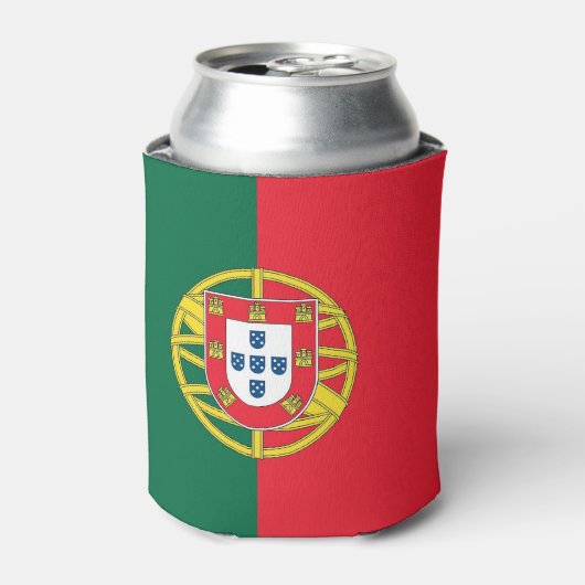 Rafraichisseur De Cannettes Can Cooler avec drapeau du Portugal (Can devant)