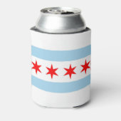 Rafraichisseur De Cannettes Can Cooler avec le drapeau de Chicago, Illinois, É (Can Dos)