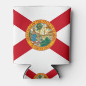 Rafraichisseur De Cannettes Can Cooler avec le drapeau de Floride State, USA. (Devant)