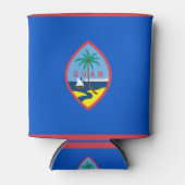 Rafraichisseur De Cannettes Can Cooler avec le drapeau de Guam, USA. (Devant)