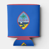 Rafraichisseur De Cannettes Can Cooler avec le drapeau de Guam, USA. (Dos)