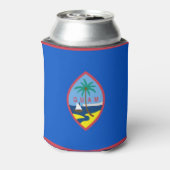 Rafraichisseur De Cannettes Can Cooler avec le drapeau de Guam, USA. (Can Dos)