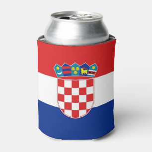 Rafraichisseur De Cannettes Can Cooler avec le drapeau de la Croatie