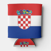 Rafraichisseur De Cannettes Can Cooler avec le drapeau de la Croatie (Devant)