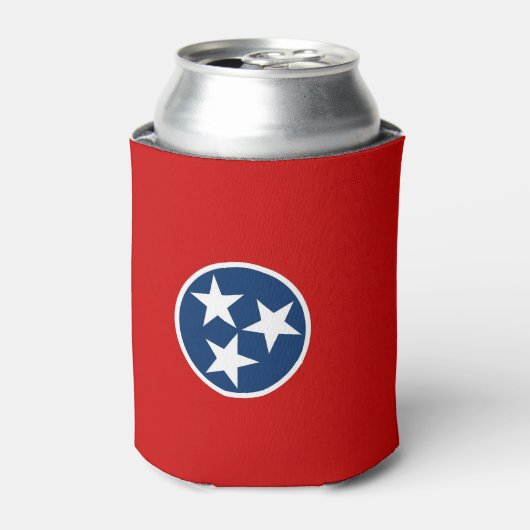 Rafraichisseur De Cannettes Can Cooler avec le drapeau de l'état du Tennessee, (Can devant)