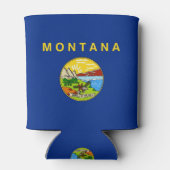 Rafraichisseur De Cannettes Can Cooler avec le drapeau de Montana State, USA. (Dos)