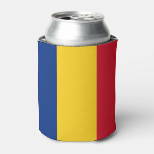 Rafraichisseur De Cannettes Can Cooler avec le drapeau de Roumanie