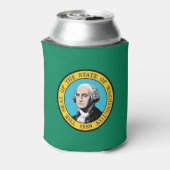 Rafraichisseur De Cannettes Can Cooler avec le drapeau de Washington State, US (Can Dos)