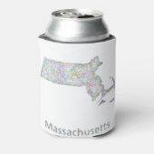 Rafraichisseur De Cannettes Carte du Massachusetts (Can Dos)