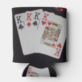 Rafraichisseur De Cannettes Cartes De Poker Quad Kings, (Dos)