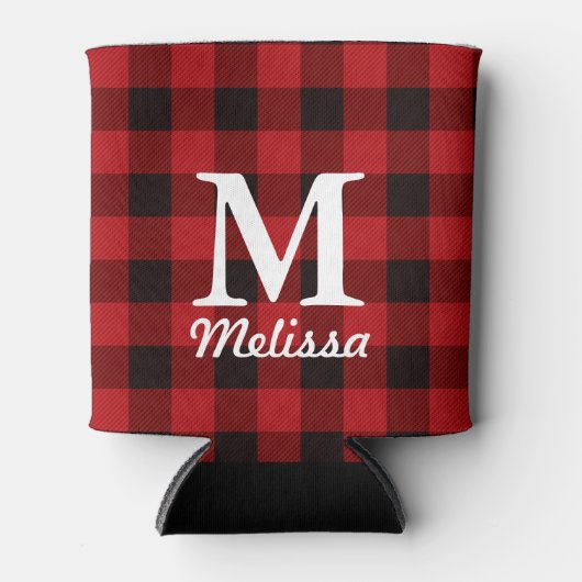 Rafraichisseur De Cannettes chalet Noël Plaid de bison rouge bison (Devant)