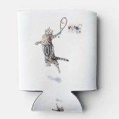 Rafraichisseur De Cannettes Chat Jouant Au Tennis (Dos)