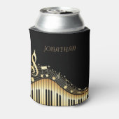 Rafraichisseur De Cannettes Clavier Noir Et Or Avec Notes Musicales (Can Dos)