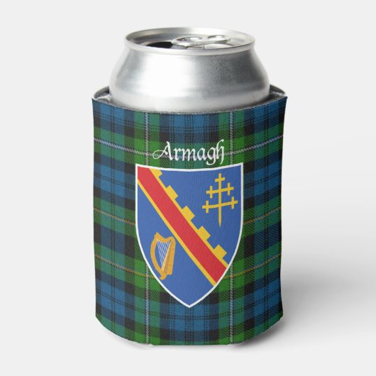 Rafraichisseur De Cannettes Comté Armagh Plaid Can Cooler (Can devant)