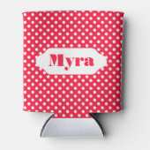 Rafraichisseur De Cannettes Coutume pois rouge et blanche peut refroidir (Devant)