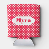 Rafraichisseur De Cannettes Coutume pois rouge et blanche peut refroidir (Dos)