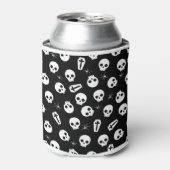 Rafraichisseur De Cannettes Crâne, araignée et poitrine - motif d'Halloween (Can devant)