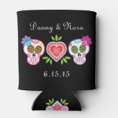 Rafraichisseur De Cannettes Crânes et fleurs à sucre peuvent refroidir (Dos)