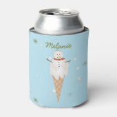 Rafraichisseur De Cannettes Crème glacée Snowman Noël en juillet Can Cooler (Can devant)