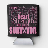 Rafraichisseur De Cannettes Description forte Cancer Survivant (Dos)