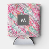 Rafraichisseur De Cannettes dessin féminin à la main rose (Devant)