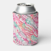 Rafraichisseur De Cannettes dessin féminin à la main rose (Can Dos)