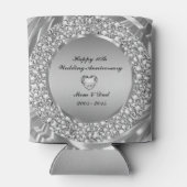 Rafraichisseur De Cannettes Diamonds et Silver 10th Wedding Anniversary (Dos)