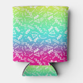 Rafraichisseur De Cannettes Doodle Sketched Neon 80's 90's (Devant)