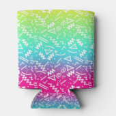 Rafraichisseur De Cannettes Doodle Sketched Neon 80's 90's (Dos)