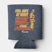 Rafraichisseur De Cannettes Dors avec un pompier (Dos)