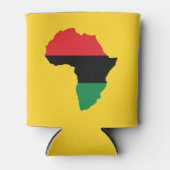 Rafraichisseur De Cannettes Drapeau Afrique rouge, noire et verte (Devant)