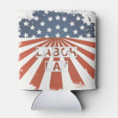 Rafraichisseur De Cannettes Drapeau américain de la Fête du Travail (Dos)
