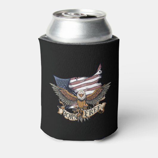 Rafraichisseur De Cannettes Drapeau américain Patriotic Bald Eagle Né Gratuit (Can Dos)