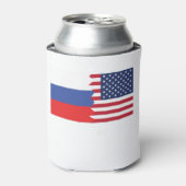 Rafraichisseur De Cannettes Drapeau américain russe (Can devant)
