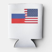 Rafraichisseur De Cannettes Drapeau américain russe (Devant)