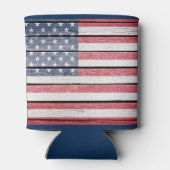 Rafraichisseur De Cannettes Drapeau américain "Wood Image" peut refroidir (Dos)
