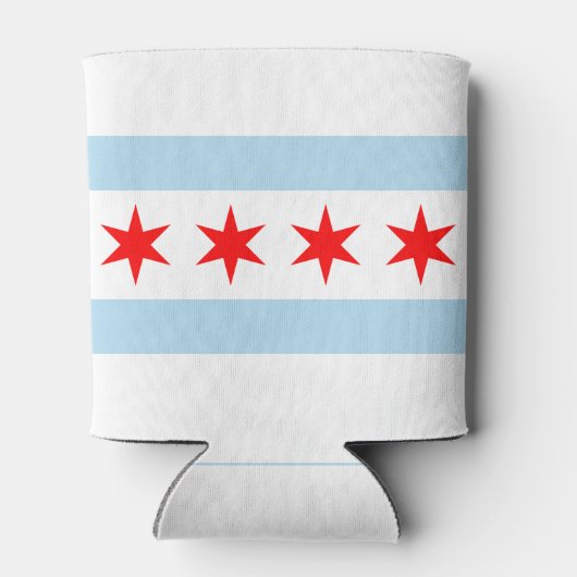 Rafraichisseur De Cannettes Drapeau de Chicago, Illinois (Dos)