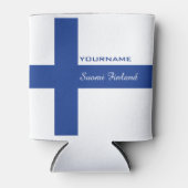 Rafraichisseur De Cannettes Drapeau finlandais personnalisé peut refroidir (Devant)