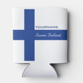 Rafraichisseur De Cannettes Drapeau finlandais personnalisé peut refroidir (Dos)