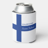 Rafraichisseur De Cannettes Drapeau finlandais personnalisé peut refroidir (Can Dos)
