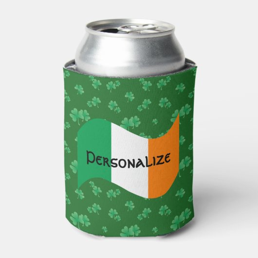 Rafraichisseur De Cannettes Drapeau irlandais avec Shamrock (Can devant)