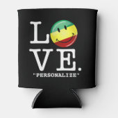 Rafraichisseur De Cannettes Drapeau Rastafarian Love Happy Rasta (Devant)