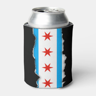 Rafraichisseur De Cannettes Drapeau traditionnel de Chicago