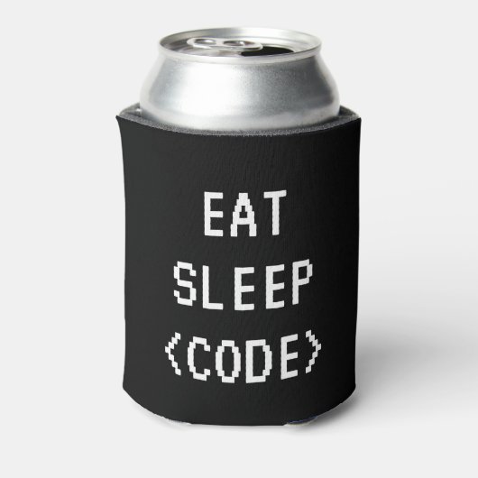 Rafraichisseur De Cannettes EAT SLEEP CODE drôle de cotation de programmation  (Can Dos)
