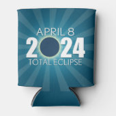 Rafraichisseur De Cannettes Éclipse solaire totale - Design bleu (Devant)