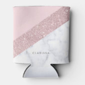 Rafraichisseur De Cannettes élégante parties scintillant en or rose blanc marb (Devant)