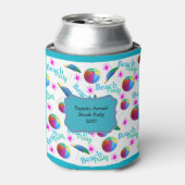 Rafraichisseur De Cannettes Fête de plage personnalisée peut Modèle (Can devant)