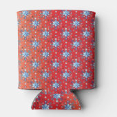 Rafraichisseur De Cannettes Flacon de Noël rouge et bleu Abstrait (Dos)